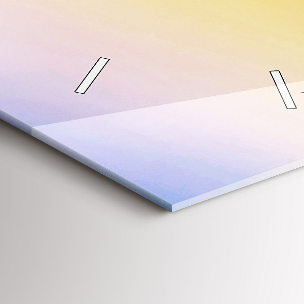 Horloge rectangulaire verticale Iceberg et lever de soleil