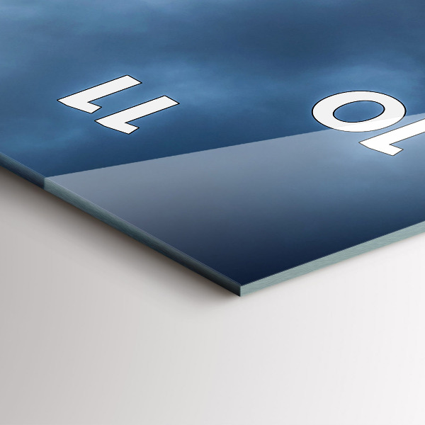 Horloge rectangulaire verticale Paysage avec une cascade