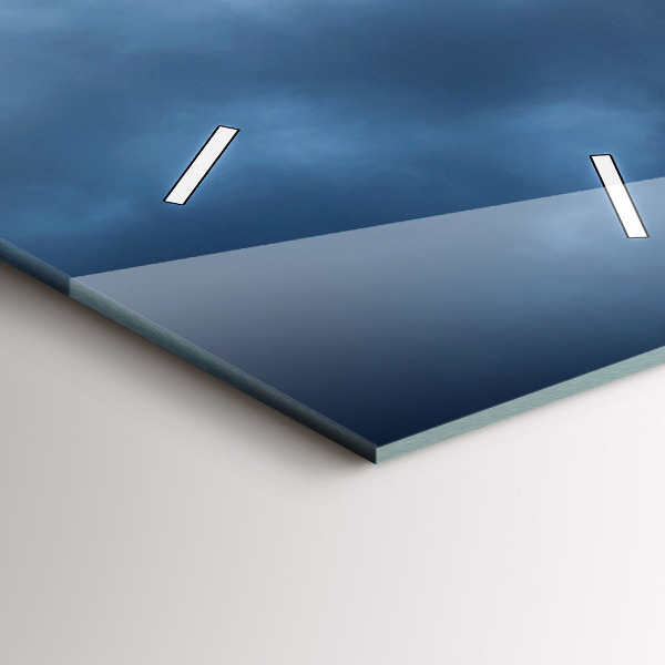 Horloge rectangulaire verticale Paysage avec une cascade