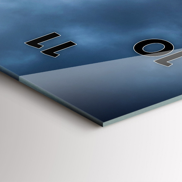 Horloge rectangulaire verticale Paysage avec une cascade