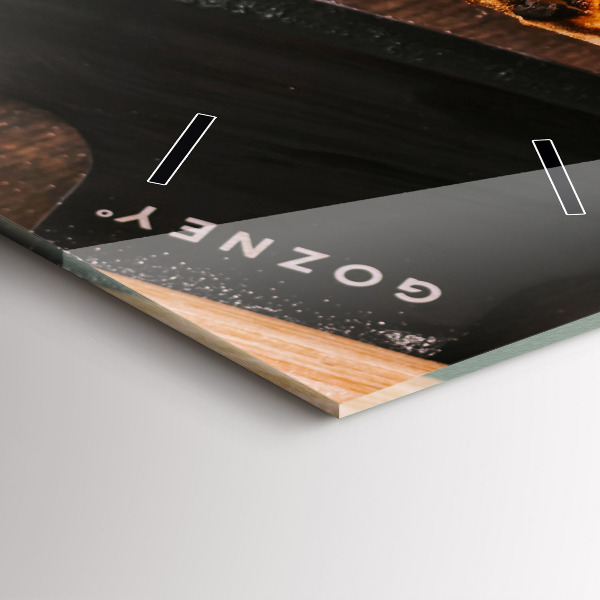 Horloge murale verticale pizza italienne