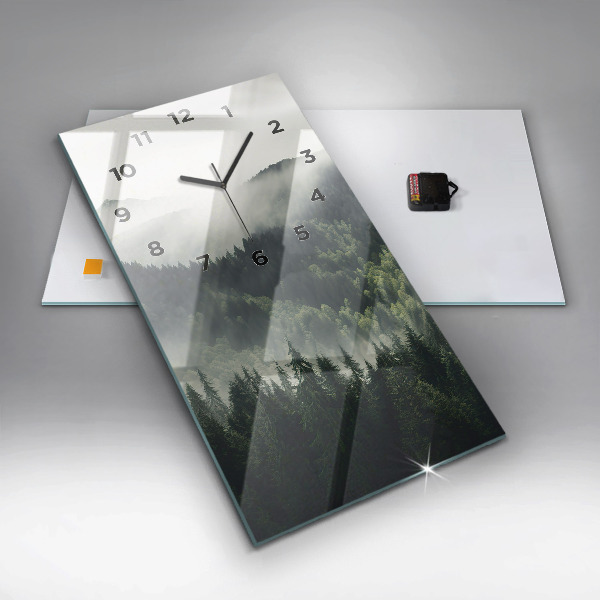 Horloge murale verticale Paysage forestier