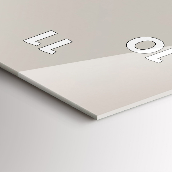 Horloge murale verticale Montagnes dorées abstraites