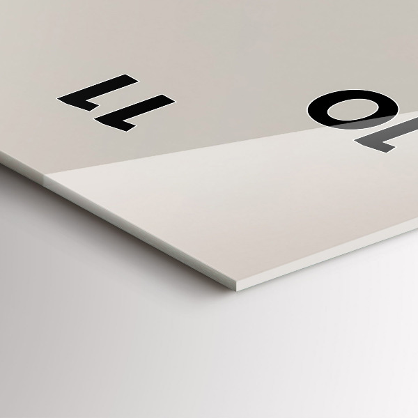 Horloge murale verticale Montagnes dorées abstraites