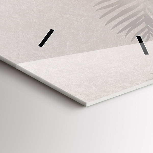 Horloge murale verticale Feuilles tropicales bohèmes