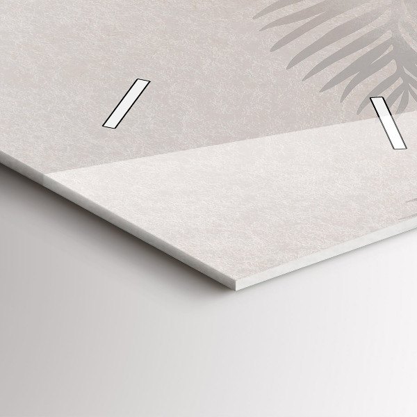 Horloge murale verticale Feuilles tropicales bohèmes