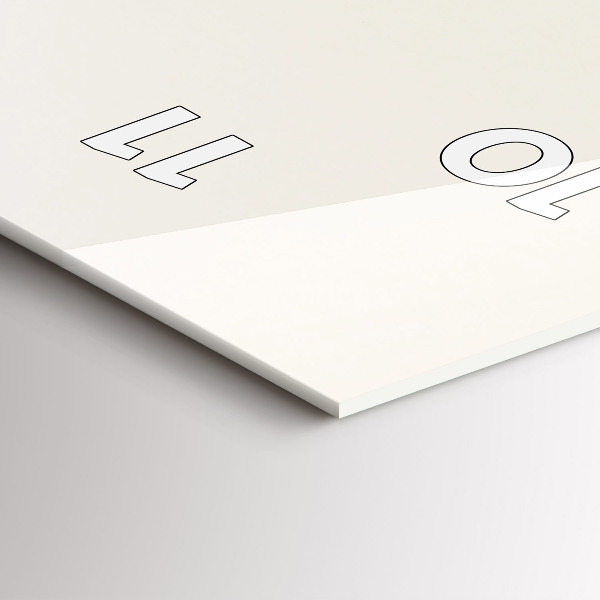 Horloge murale verticale Fleurs de gypsophile en fleurs