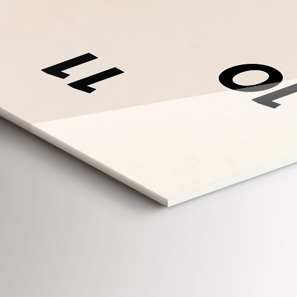 Horloge murale verticale Fleurs de gypsophile en fleurs