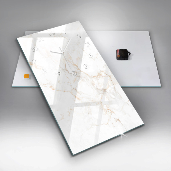 Horloge murale verticale Marbre élégant