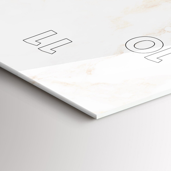 Horloge murale verticale Marbre élégant