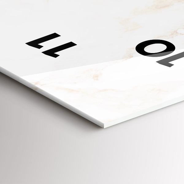 Horloge murale verticale Marbre élégant