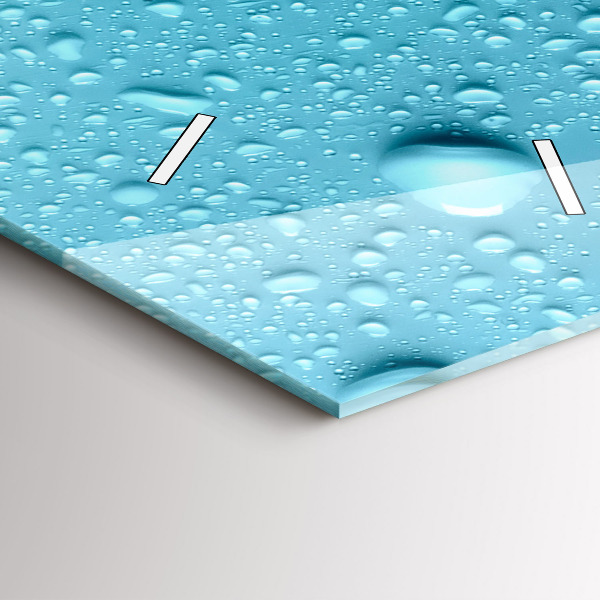 Horloge murale verticale 'Gouttes d''eau sur le verre'