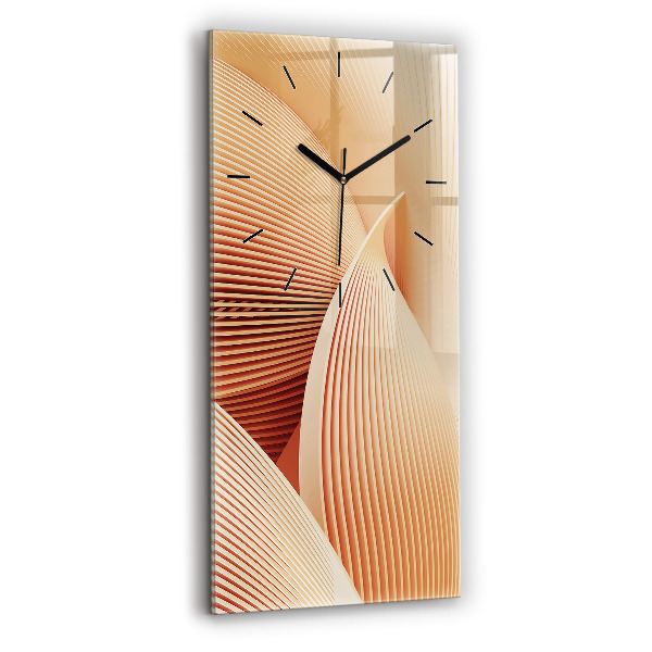 Horloge murale verticale Motif de vague abstrait