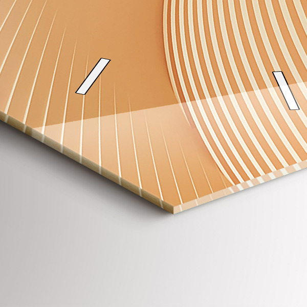 Horloge murale verticale Motif de vague abstrait