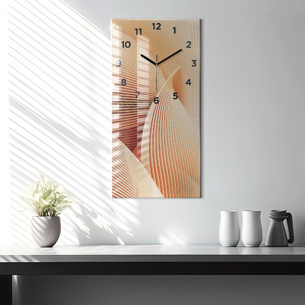 Horloge murale verticale Motif de vague abstrait