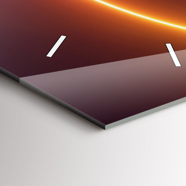 Horloge murale verticale Résumé de fumée 3D