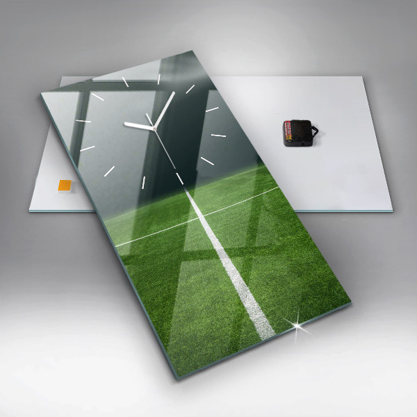 Horloge murale verticale terrain de football