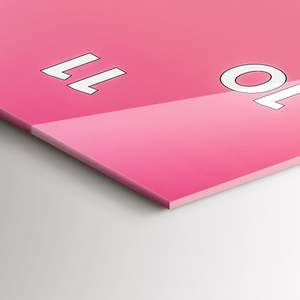 Horloge murale verticale Dégradé du ciel et des montagnes