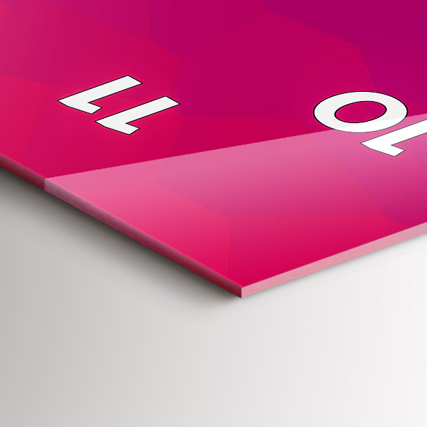 Horloge murale verticale Abstraction colorée