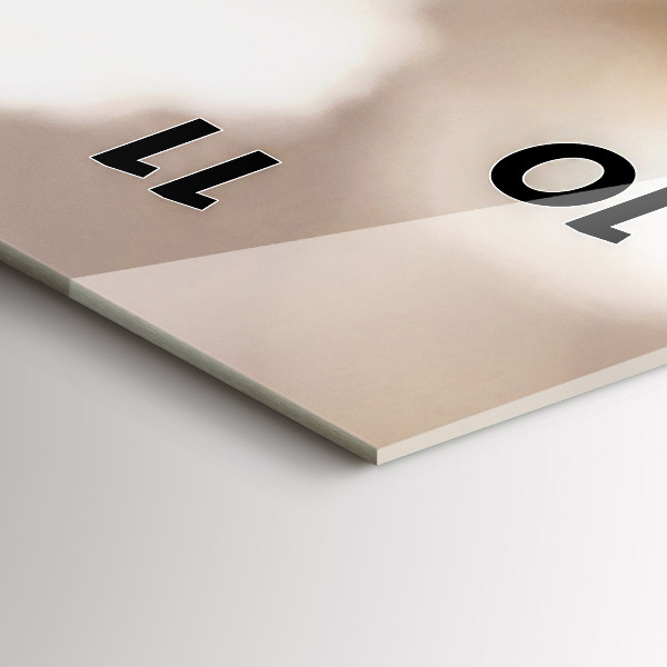 Horloge murale verticale Petites fleurs blanches