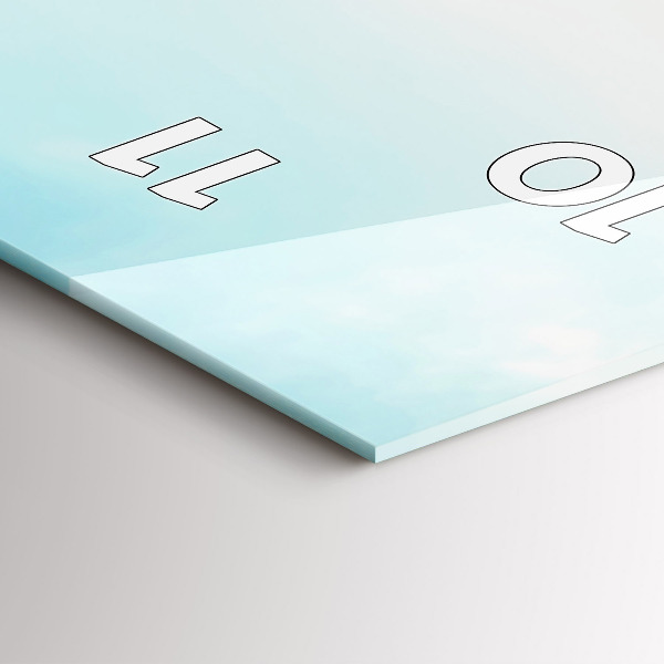 Horloge murale verticale Bateaux sur le lac