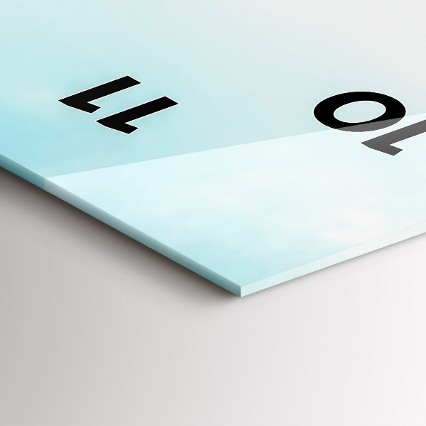 Horloge murale verticale Bateaux sur le lac