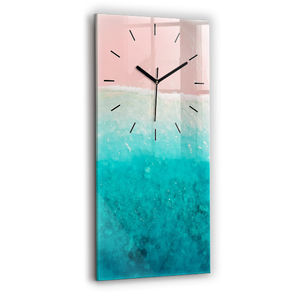 Horloge murale verticale Plage de sable de mer