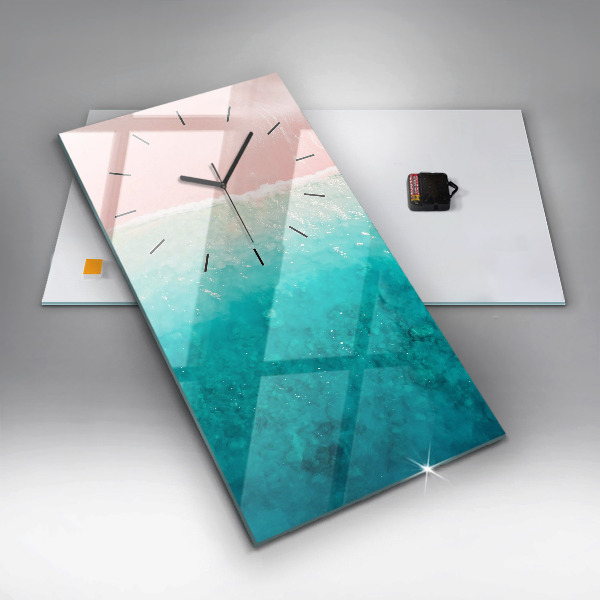 Horloge murale verticale Plage de sable de mer