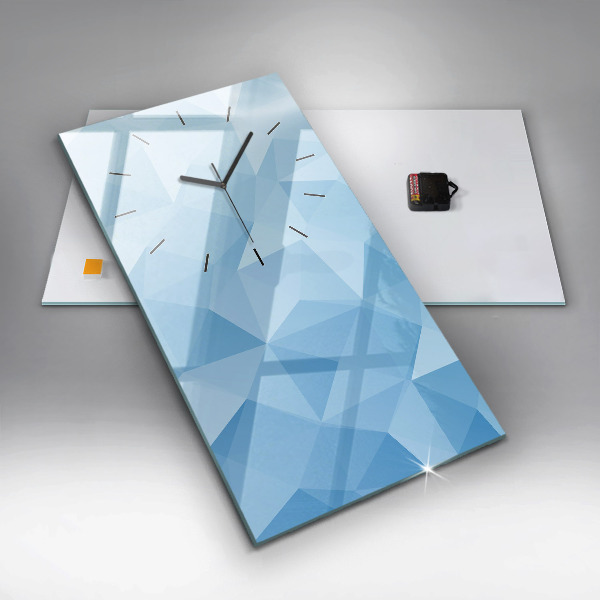 Horloge murale verticale Triangles abstraits