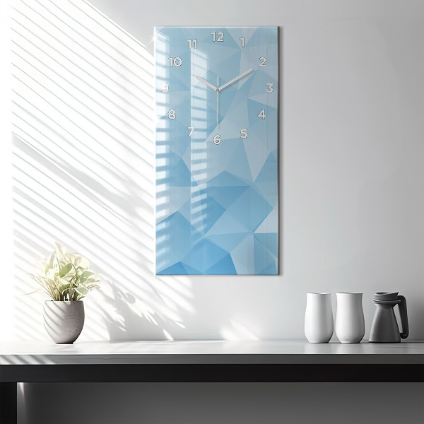 Horloge murale verticale Triangles abstraits