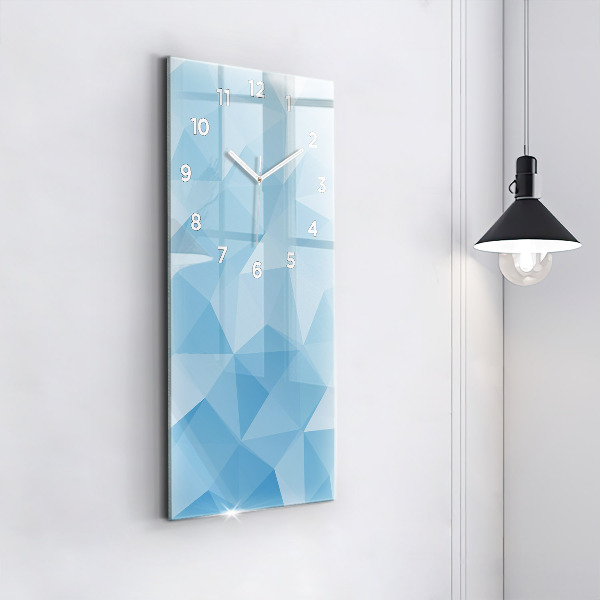 Horloge murale verticale Triangles abstraits