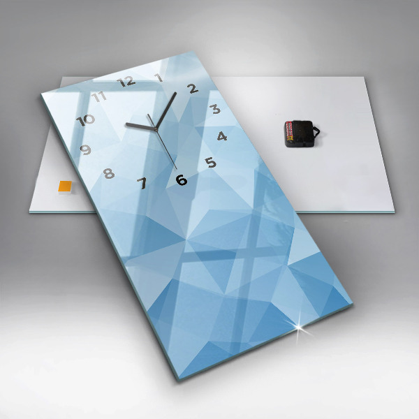 Horloge murale verticale Triangles abstraits