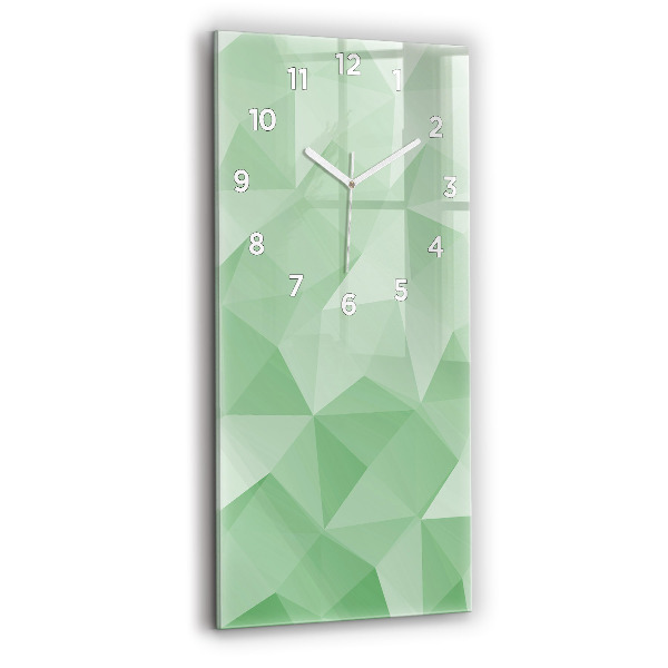 Horloge murale verticale Triangles abstraits