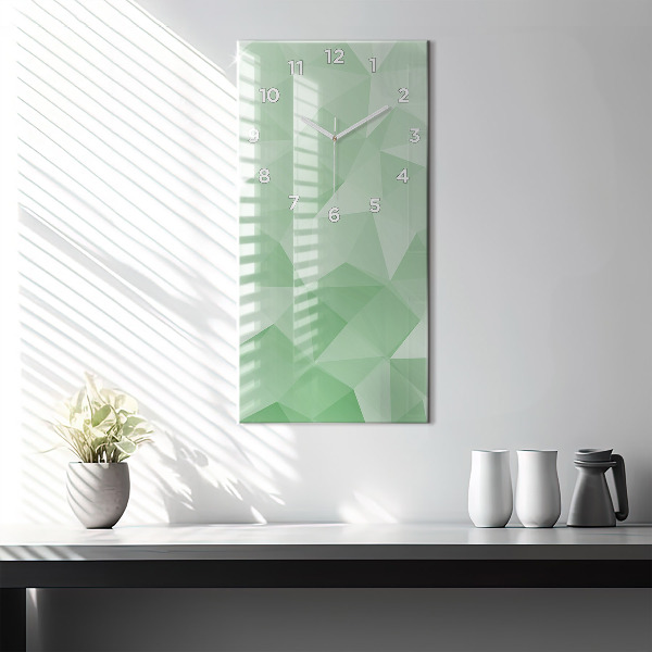 Horloge murale verticale Triangles abstraits