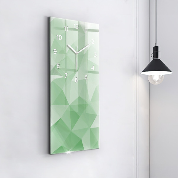 Horloge murale verticale Triangles abstraits