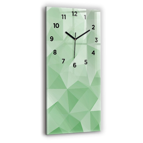 Horloge murale verticale Triangles abstraits