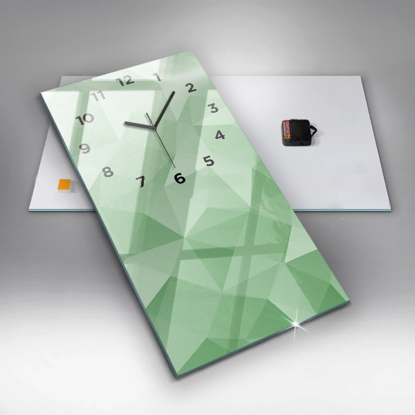 Horloge murale verticale Triangles abstraits