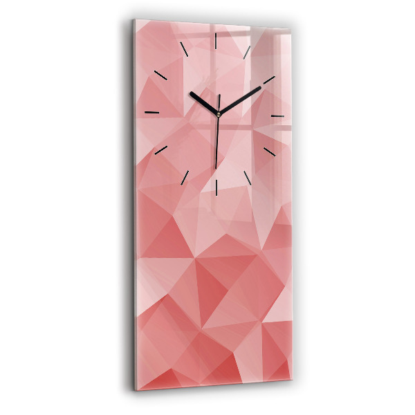 Horloge murale verticale Triangles abstraits