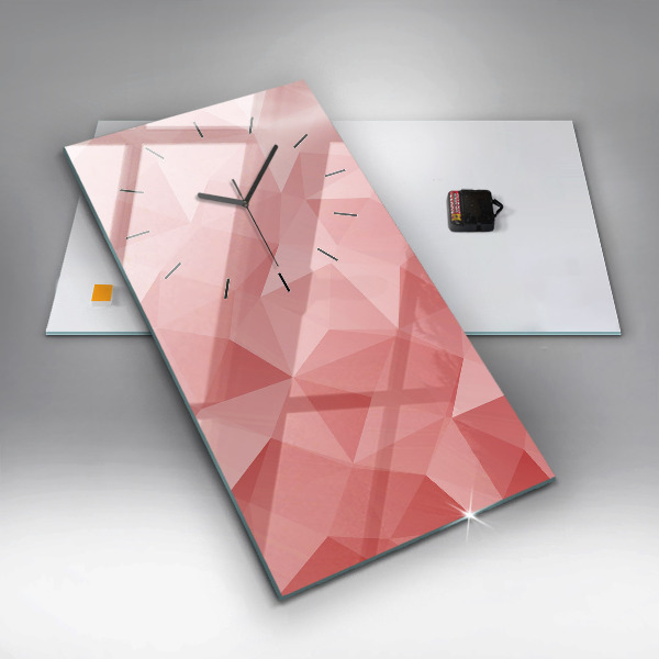 Horloge murale verticale Triangles abstraits