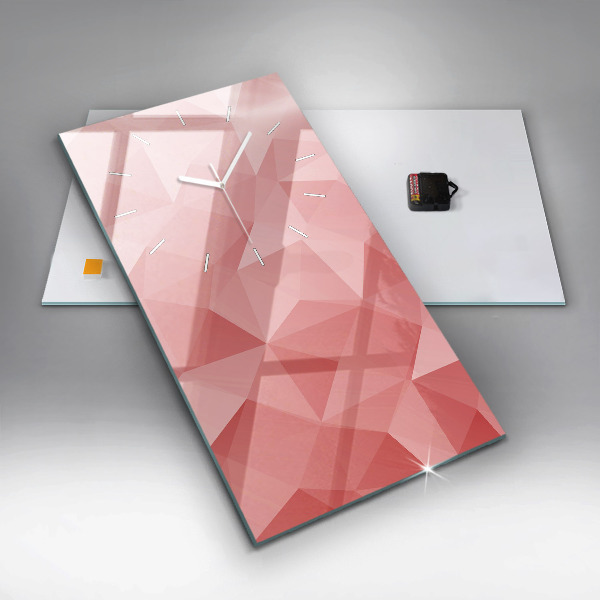 Horloge murale verticale Triangles abstraits