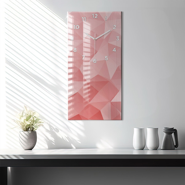 Horloge murale verticale Triangles abstraits