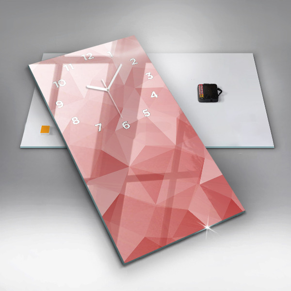 Horloge murale verticale Triangles abstraits