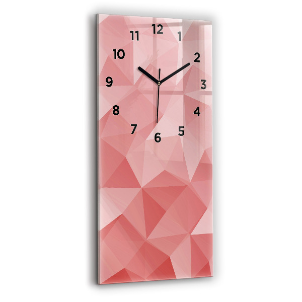 Horloge murale verticale Triangles abstraits