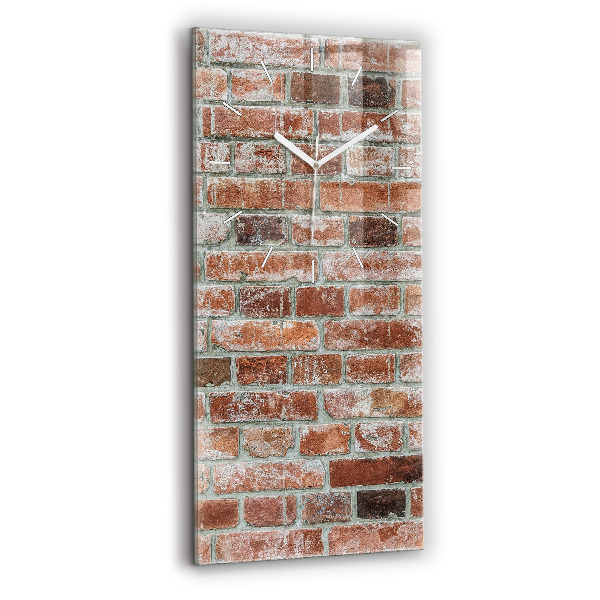 Horloge rectangulaire verticale Mur de briques