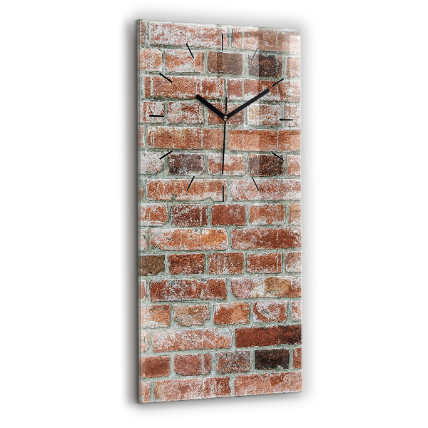 Horloge rectangulaire verticale Mur de briques