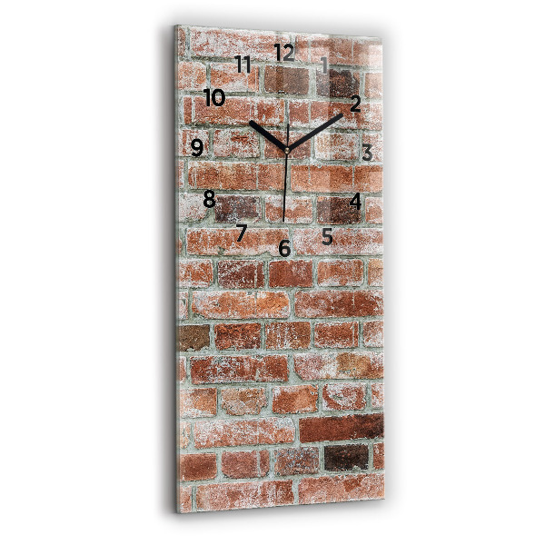 Horloge rectangulaire verticale Mur de briques