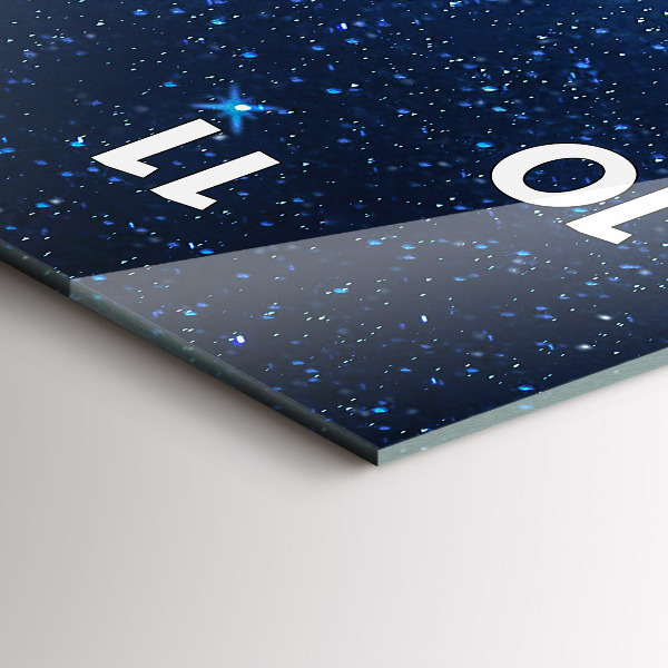 Horloge rectangulaire verticale Ciel nocturne