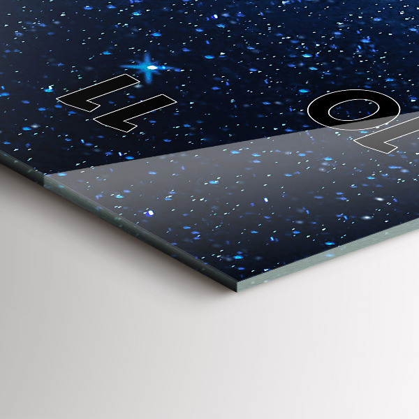 Horloge rectangulaire verticale Ciel nocturne