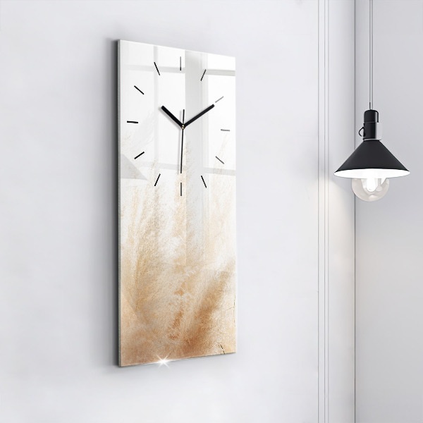 Horloge rectangulaire verticale Épis de céréales