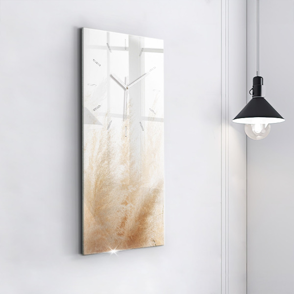 Horloge rectangulaire verticale Épis de céréales